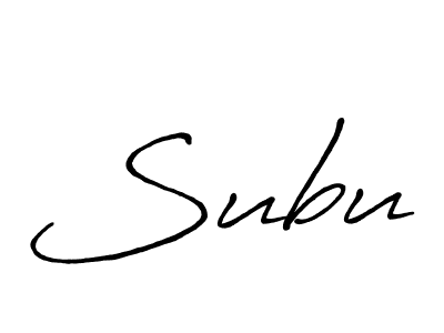 Make a beautiful signature design for name Subu. With this signature (Antro_Vectra_Bolder) style, you can create a handwritten signature for free. Subu signature style 7 images and pictures png