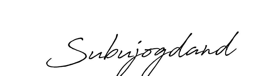 Design your own signature with our free online signature maker. With this signature software, you can create a handwritten (Antro_Vectra_Bolder) signature for name Subujogdand. Subujogdand signature style 7 images and pictures png