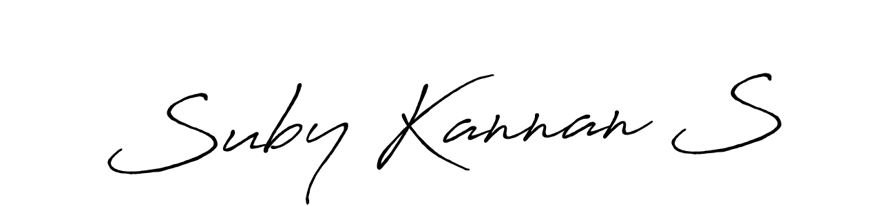 Similarly Antro_Vectra_Bolder is the best handwritten signature design. Signature creator online .You can use it as an online autograph creator for name Suby Kannan S. Suby Kannan S signature style 7 images and pictures png