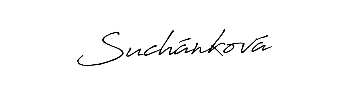 How to Draw Suchánková signature style? Antro_Vectra_Bolder is a latest design signature styles for name Suchánková. Suchánková signature style 7 images and pictures png