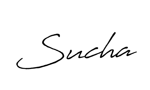 Create a beautiful signature design for name Sucha. With this signature (Antro_Vectra_Bolder) fonts, you can make a handwritten signature for free. Sucha signature style 7 images and pictures png