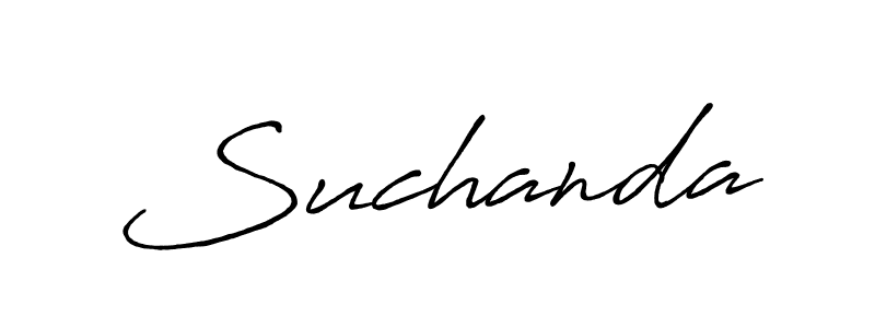 You should practise on your own different ways (Antro_Vectra_Bolder) to write your name (Suchanda) in signature. don't let someone else do it for you. Suchanda signature style 7 images and pictures png