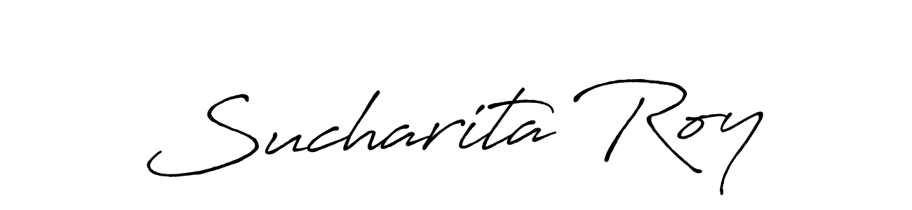 Create a beautiful signature design for name Sucharita Roy. With this signature (Antro_Vectra_Bolder) fonts, you can make a handwritten signature for free. Sucharita Roy signature style 7 images and pictures png