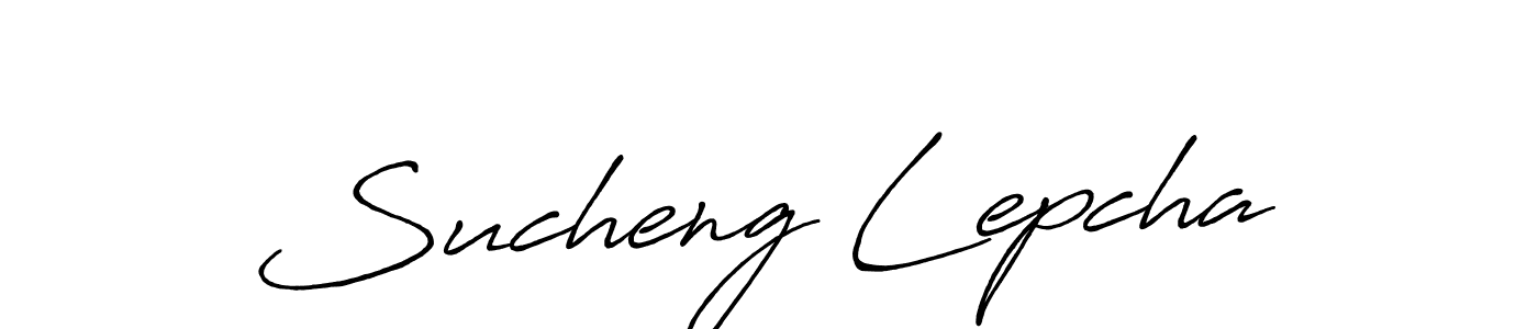 Use a signature maker to create a handwritten signature online. With this signature software, you can design (Antro_Vectra_Bolder) your own signature for name Sucheng Lepcha. Sucheng Lepcha signature style 7 images and pictures png