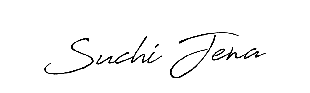 Make a beautiful signature design for name Suchi Jena. With this signature (Antro_Vectra_Bolder) style, you can create a handwritten signature for free. Suchi Jena signature style 7 images and pictures png