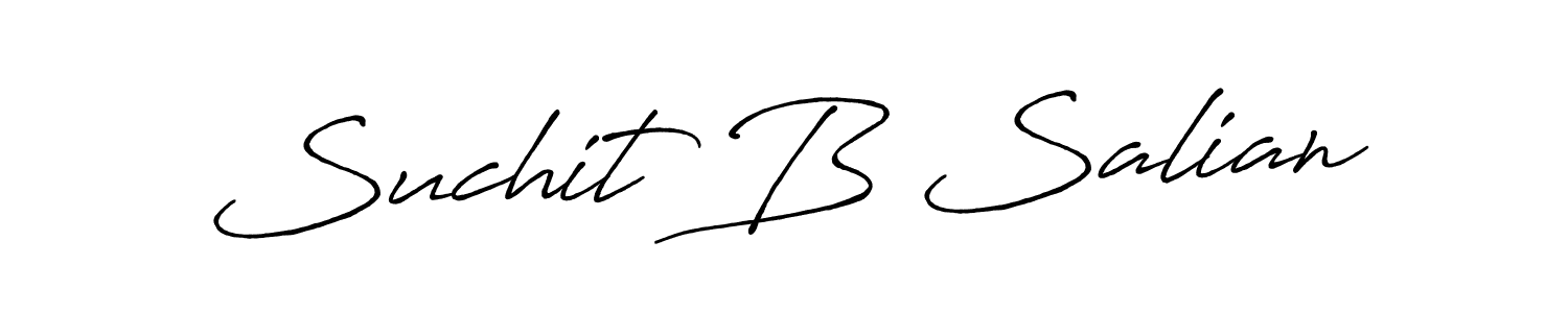 How to make Suchit B Salian signature? Antro_Vectra_Bolder is a professional autograph style. Create handwritten signature for Suchit B Salian name. Suchit B Salian signature style 7 images and pictures png