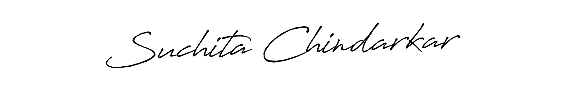 You should practise on your own different ways (Antro_Vectra_Bolder) to write your name (Suchita Chindarkar) in signature. don't let someone else do it for you. Suchita Chindarkar signature style 7 images and pictures png