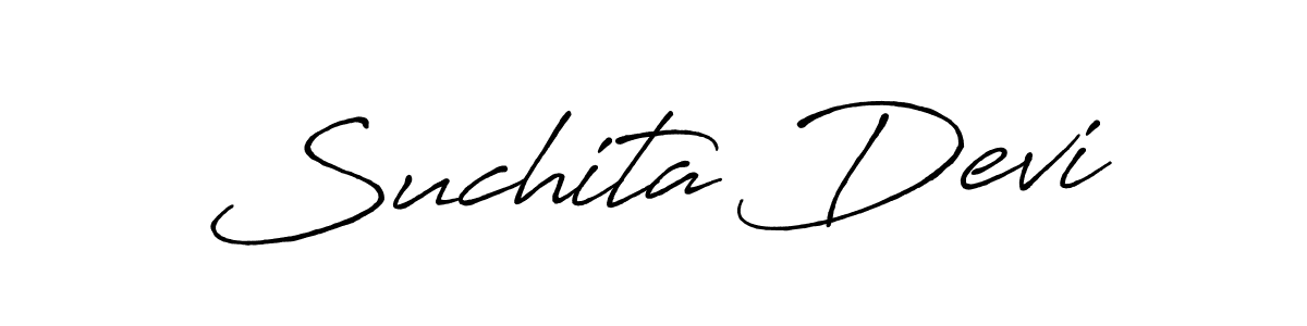 You should practise on your own different ways (Antro_Vectra_Bolder) to write your name (Suchita Devi) in signature. don't let someone else do it for you. Suchita Devi signature style 7 images and pictures png