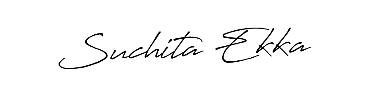 The best way (Antro_Vectra_Bolder) to make a short signature is to pick only two or three words in your name. The name Suchita Ekka include a total of six letters. For converting this name. Suchita Ekka signature style 7 images and pictures png