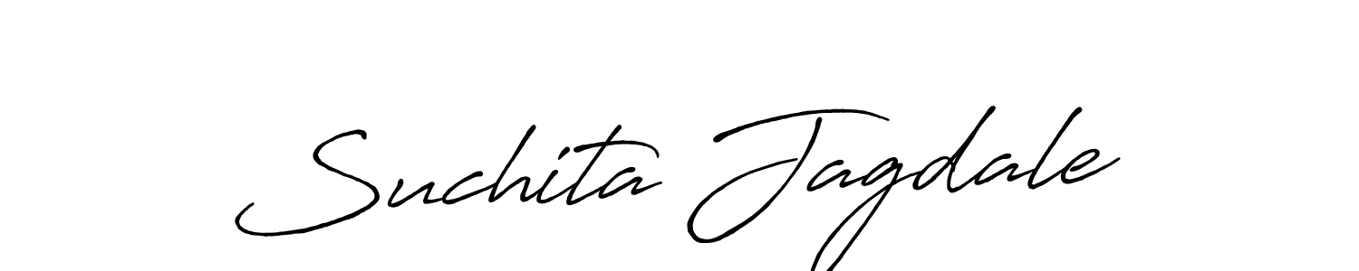 Make a beautiful signature design for name Suchita Jagdale. With this signature (Antro_Vectra_Bolder) style, you can create a handwritten signature for free. Suchita Jagdale signature style 7 images and pictures png