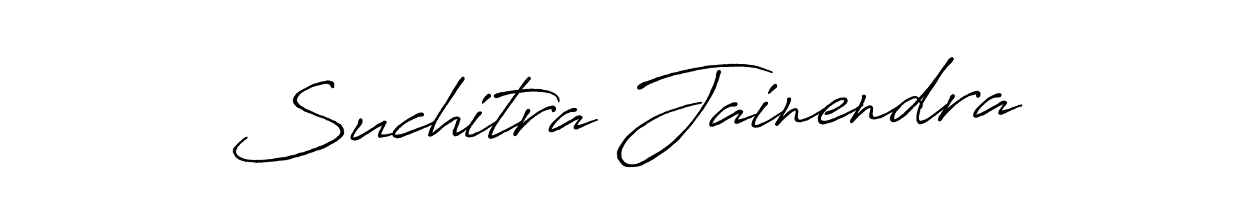 Also we have Suchitra Jainendra name is the best signature style. Create professional handwritten signature collection using Antro_Vectra_Bolder autograph style. Suchitra Jainendra signature style 7 images and pictures png