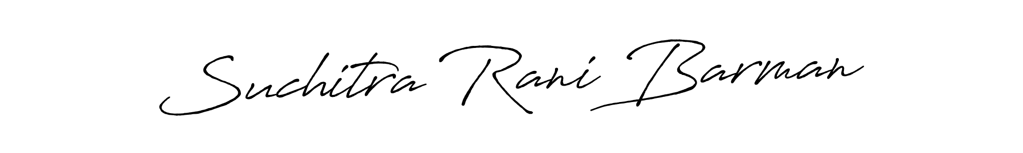 Create a beautiful signature design for name Suchitra Rani Barman. With this signature (Antro_Vectra_Bolder) fonts, you can make a handwritten signature for free. Suchitra Rani Barman signature style 7 images and pictures png