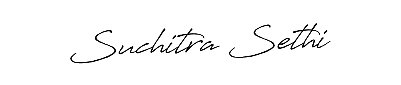 Make a beautiful signature design for name Suchitra Sethi. With this signature (Antro_Vectra_Bolder) style, you can create a handwritten signature for free. Suchitra Sethi signature style 7 images and pictures png