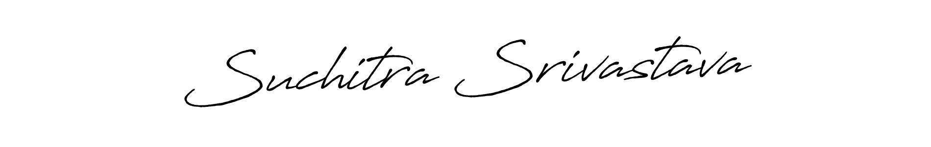 You should practise on your own different ways (Antro_Vectra_Bolder) to write your name (Suchitra Srivastava) in signature. don't let someone else do it for you. Suchitra Srivastava signature style 7 images and pictures png