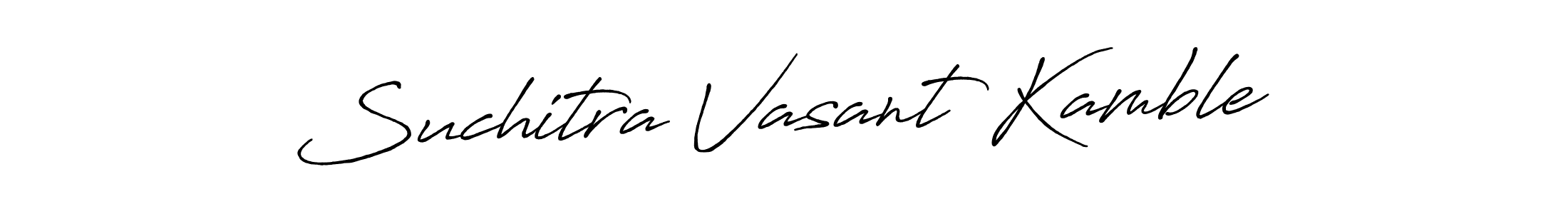 Make a beautiful signature design for name Suchitra Vasant Kamble. Use this online signature maker to create a handwritten signature for free. Suchitra Vasant Kamble signature style 7 images and pictures png