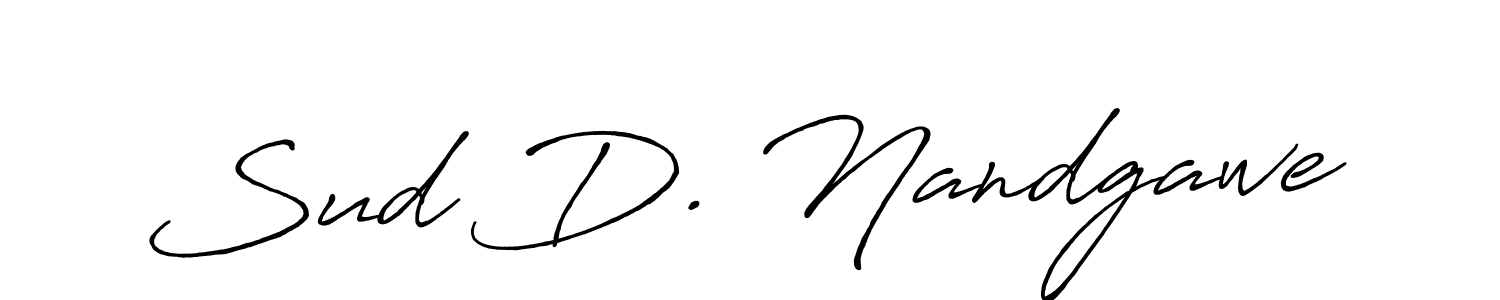 Here are the top 10 professional signature styles for the name Sud D. Nandgawe. These are the best autograph styles you can use for your name. Sud D. Nandgawe signature style 7 images and pictures png