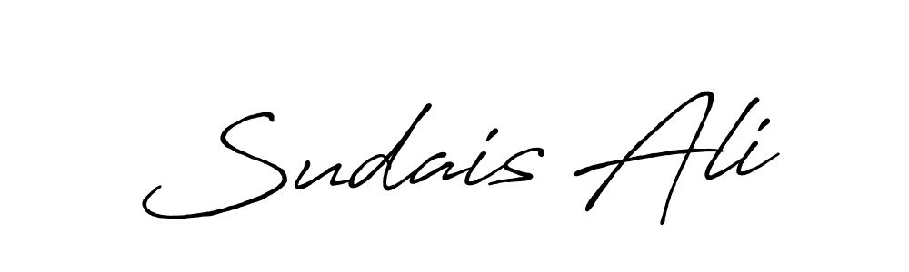 How to make Sudais Ali signature? Antro_Vectra_Bolder is a professional autograph style. Create handwritten signature for Sudais Ali name. Sudais Ali signature style 7 images and pictures png