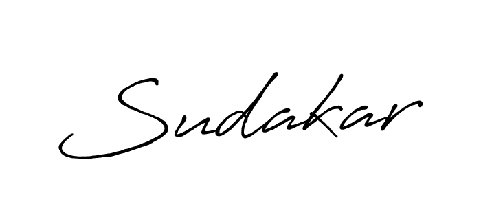 Create a beautiful signature design for name Sudakar. With this signature (Antro_Vectra_Bolder) fonts, you can make a handwritten signature for free. Sudakar signature style 7 images and pictures png