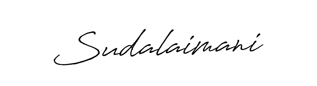 Create a beautiful signature design for name Sudalaimani. With this signature (Antro_Vectra_Bolder) fonts, you can make a handwritten signature for free. Sudalaimani signature style 7 images and pictures png