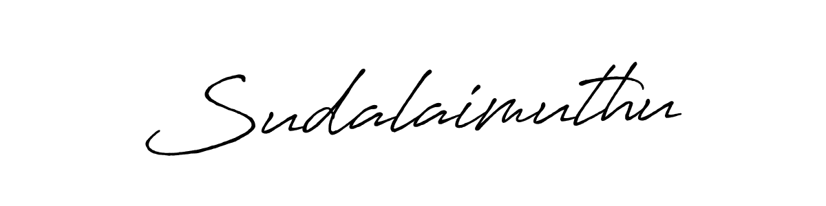 Make a beautiful signature design for name Sudalaimuthu. With this signature (Antro_Vectra_Bolder) style, you can create a handwritten signature for free. Sudalaimuthu signature style 7 images and pictures png