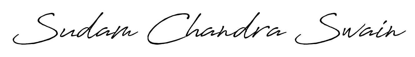 Create a personalized artistic stamp with Sudam Chandra Swain in Antro_Vectra_Bolder font. Perfect for visual artists, designers, and influencers. Sudam Chandra Swain signature style 7 images and pictures png