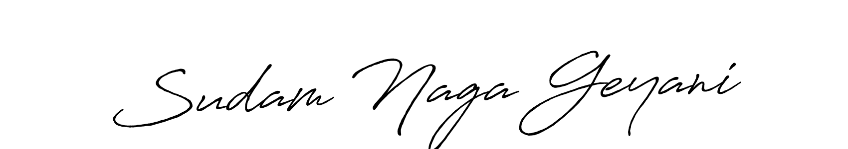 Use a signature maker to create a handwritten signature online. With this signature software, you can design (Antro_Vectra_Bolder) your own signature for name Sudam Naga Geyani. Sudam Naga Geyani signature style 7 images and pictures png