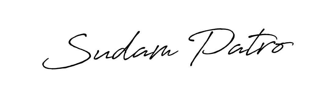 The best way (Antro_Vectra_Bolder) to make a short signature is to pick only two or three words in your name. The name Sudam Patro include a total of six letters. For converting this name. Sudam Patro signature style 7 images and pictures png