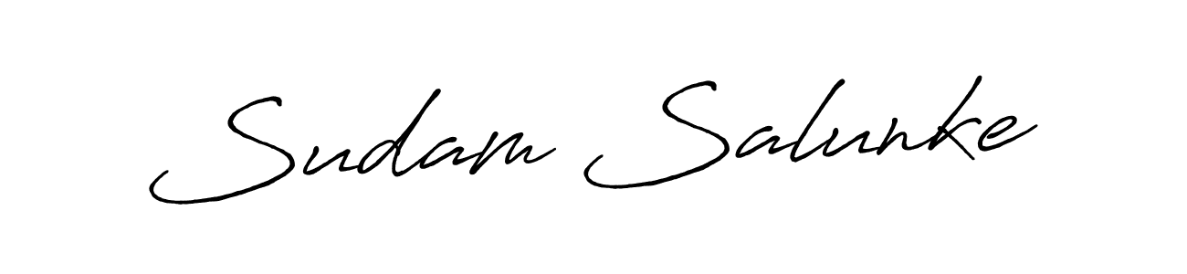 Antro_Vectra_Bolder is a professional signature style that is perfect for those who want to add a touch of class to their signature. It is also a great choice for those who want to make their signature more unique. Get Sudam Salunke name to fancy signature for free. Sudam Salunke signature style 7 images and pictures png