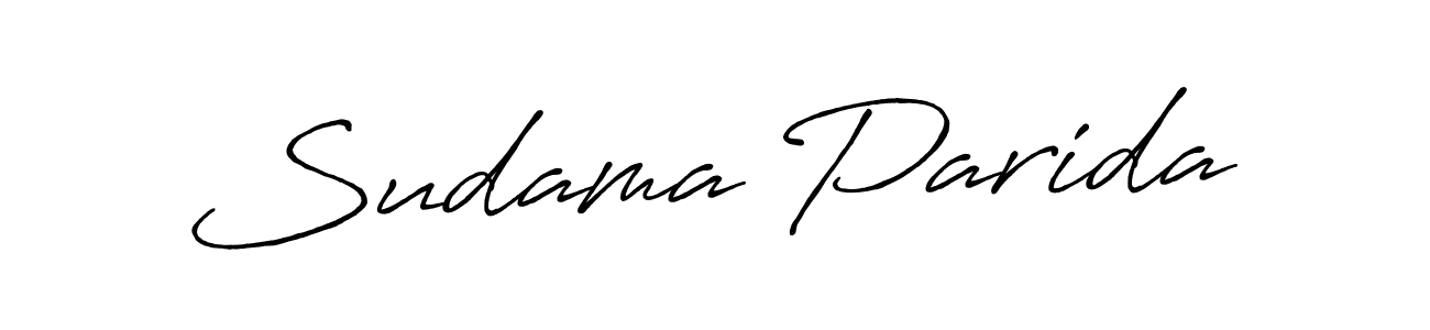 Create a beautiful signature design for name Sudama Parida. With this signature (Antro_Vectra_Bolder) fonts, you can make a handwritten signature for free. Sudama Parida signature style 7 images and pictures png