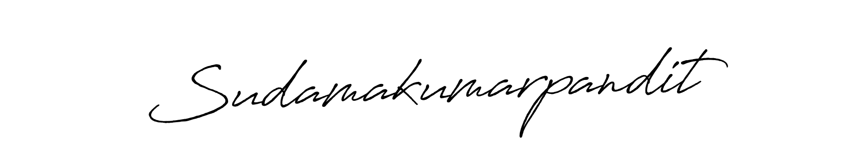 Make a beautiful signature design for name Sudamakumarpandit. With this signature (Antro_Vectra_Bolder) style, you can create a handwritten signature for free. Sudamakumarpandit signature style 7 images and pictures png