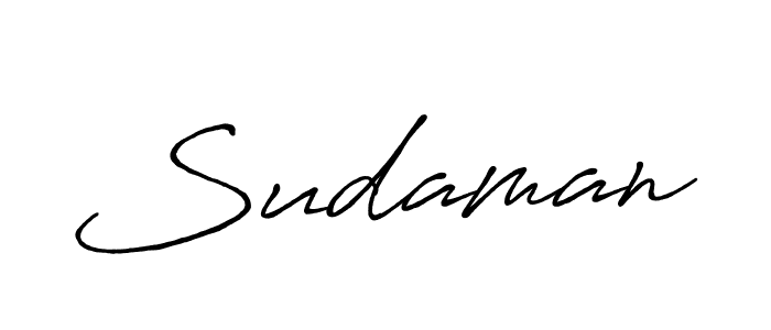 Create a beautiful signature design for name Sudaman. With this signature (Antro_Vectra_Bolder) fonts, you can make a handwritten signature for free. Sudaman signature style 7 images and pictures png