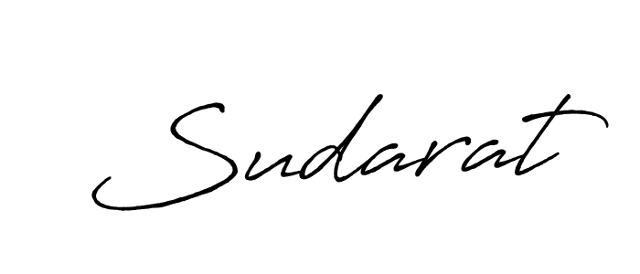 Make a beautiful signature design for name Sudarat. With this signature (Antro_Vectra_Bolder) style, you can create a handwritten signature for free. Sudarat signature style 7 images and pictures png