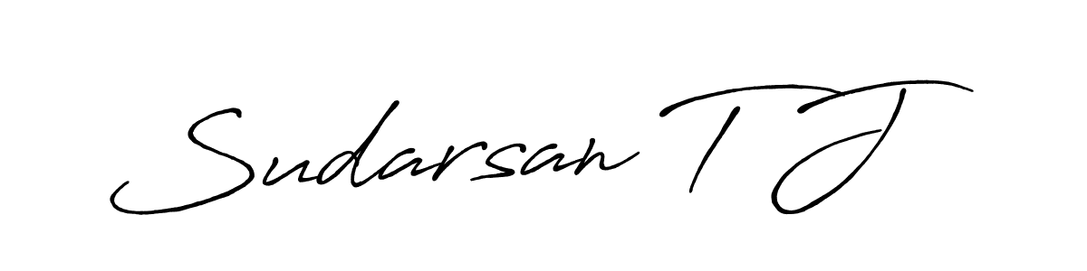 Use a signature maker to create a handwritten signature online. With this signature software, you can design (Antro_Vectra_Bolder) your own signature for name Sudarsan T J. Sudarsan T J signature style 7 images and pictures png