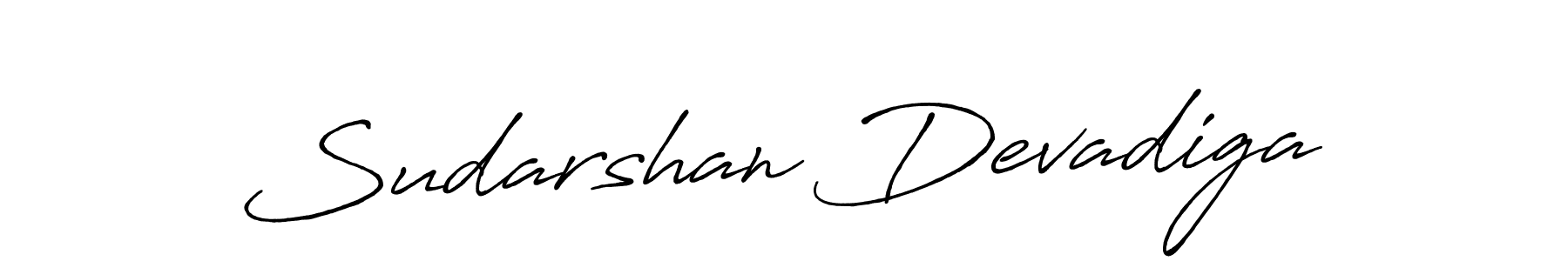 Make a beautiful signature design for name Sudarshan Devadiga. With this signature (Antro_Vectra_Bolder) style, you can create a handwritten signature for free. Sudarshan Devadiga signature style 7 images and pictures png