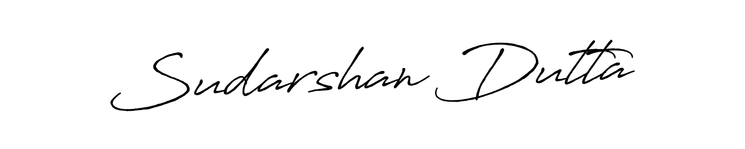 Create a beautiful signature design for name Sudarshan Dutta. With this signature (Antro_Vectra_Bolder) fonts, you can make a handwritten signature for free. Sudarshan Dutta signature style 7 images and pictures png