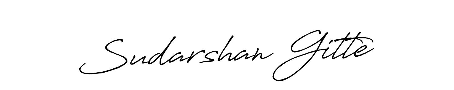 It looks lik you need a new signature style for name Sudarshan Gitte. Design unique handwritten (Antro_Vectra_Bolder) signature with our free signature maker in just a few clicks. Sudarshan Gitte signature style 7 images and pictures png