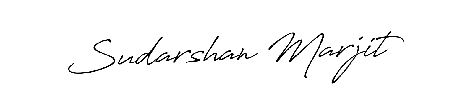 How to make Sudarshan Marjit name signature. Use Antro_Vectra_Bolder style for creating short signs online. This is the latest handwritten sign. Sudarshan Marjit signature style 7 images and pictures png