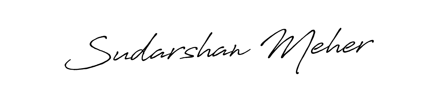 Design your own signature with our free online signature maker. With this signature software, you can create a handwritten (Antro_Vectra_Bolder) signature for name Sudarshan Meher. Sudarshan Meher signature style 7 images and pictures png