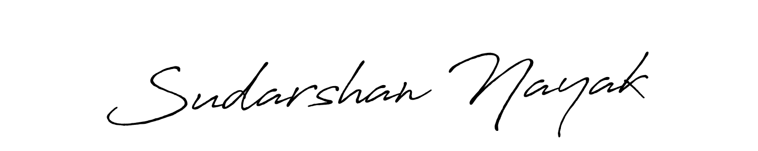 Make a beautiful signature design for name Sudarshan Nayak. With this signature (Antro_Vectra_Bolder) style, you can create a handwritten signature for free. Sudarshan Nayak signature style 7 images and pictures png
