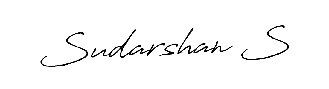 Design your own signature with our free online signature maker. With this signature software, you can create a handwritten (Antro_Vectra_Bolder) signature for name Sudarshan S. Sudarshan S signature style 7 images and pictures png