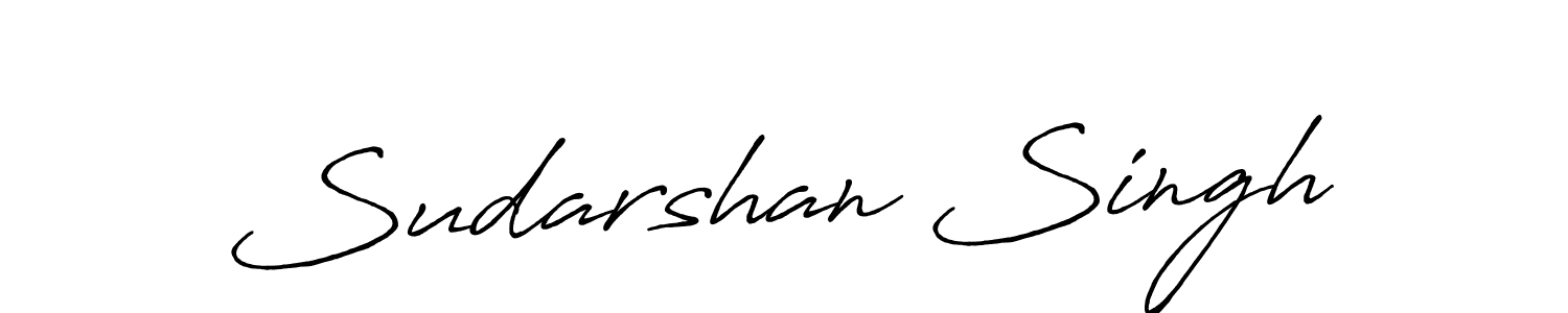 Also we have Sudarshan Singh name is the best signature style. Create professional handwritten signature collection using Antro_Vectra_Bolder autograph style. Sudarshan Singh signature style 7 images and pictures png
