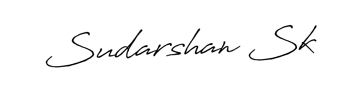 Create a beautiful signature design for name Sudarshan Sk. With this signature (Antro_Vectra_Bolder) fonts, you can make a handwritten signature for free. Sudarshan Sk signature style 7 images and pictures png