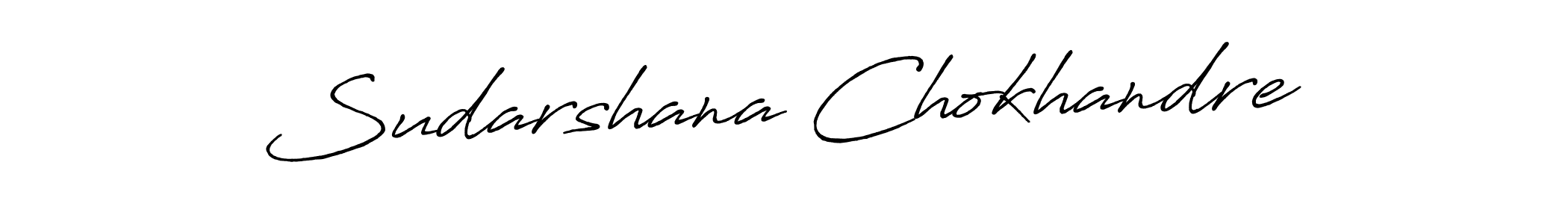 Create a beautiful signature design for name Sudarshana Chokhandre. With this signature (Antro_Vectra_Bolder) fonts, you can make a handwritten signature for free. Sudarshana Chokhandre signature style 7 images and pictures png