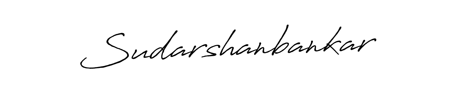 Make a beautiful signature design for name Sudarshanbankar. With this signature (Antro_Vectra_Bolder) style, you can create a handwritten signature for free. Sudarshanbankar signature style 7 images and pictures png