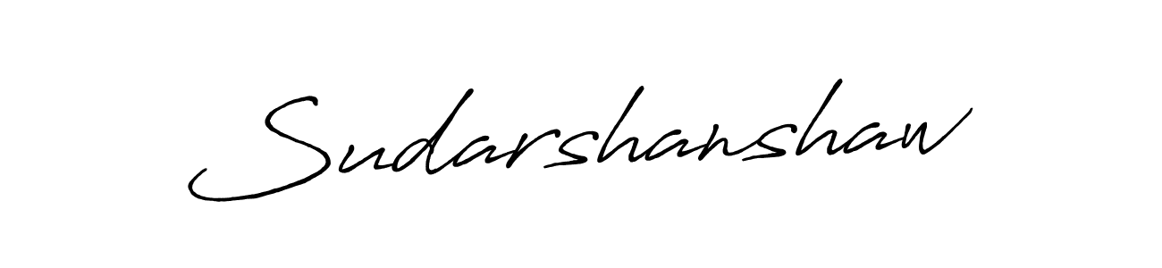 Make a beautiful signature design for name Sudarshanshaw. With this signature (Antro_Vectra_Bolder) style, you can create a handwritten signature for free. Sudarshanshaw signature style 7 images and pictures png