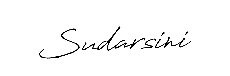 Sudarsini stylish signature style. Best Handwritten Sign (Antro_Vectra_Bolder) for my name. Handwritten Signature Collection Ideas for my name Sudarsini. Sudarsini signature style 7 images and pictures png