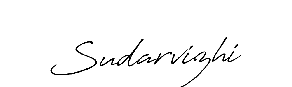 How to make Sudarvizhi signature? Antro_Vectra_Bolder is a professional autograph style. Create handwritten signature for Sudarvizhi name. Sudarvizhi signature style 7 images and pictures png