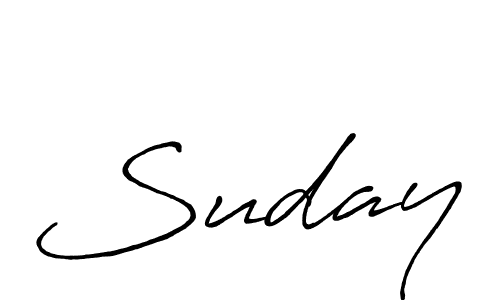 Use a signature maker to create a handwritten signature online. With this signature software, you can design (Antro_Vectra_Bolder) your own signature for name Suday. Suday signature style 7 images and pictures png