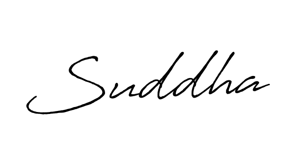 Create a beautiful signature design for name Suddha. With this signature (Antro_Vectra_Bolder) fonts, you can make a handwritten signature for free. Suddha signature style 7 images and pictures png