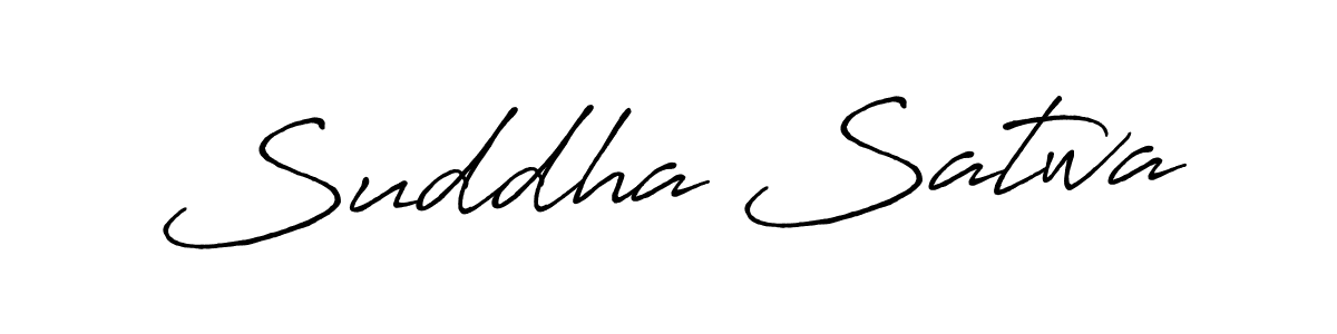 Suddha Satwa stylish signature style. Best Handwritten Sign (Antro_Vectra_Bolder) for my name. Handwritten Signature Collection Ideas for my name Suddha Satwa. Suddha Satwa signature style 7 images and pictures png